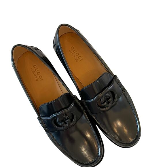 Gucci Interlocking G Loafer Millennial Ribot Black Mens 12 | US 12.5 New main image 4